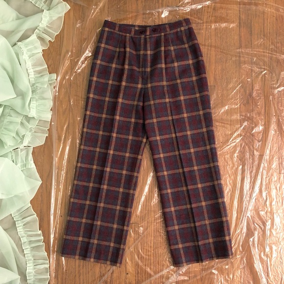 sold 🐻 70s high waisted plaid pants - Picture 6 of 7